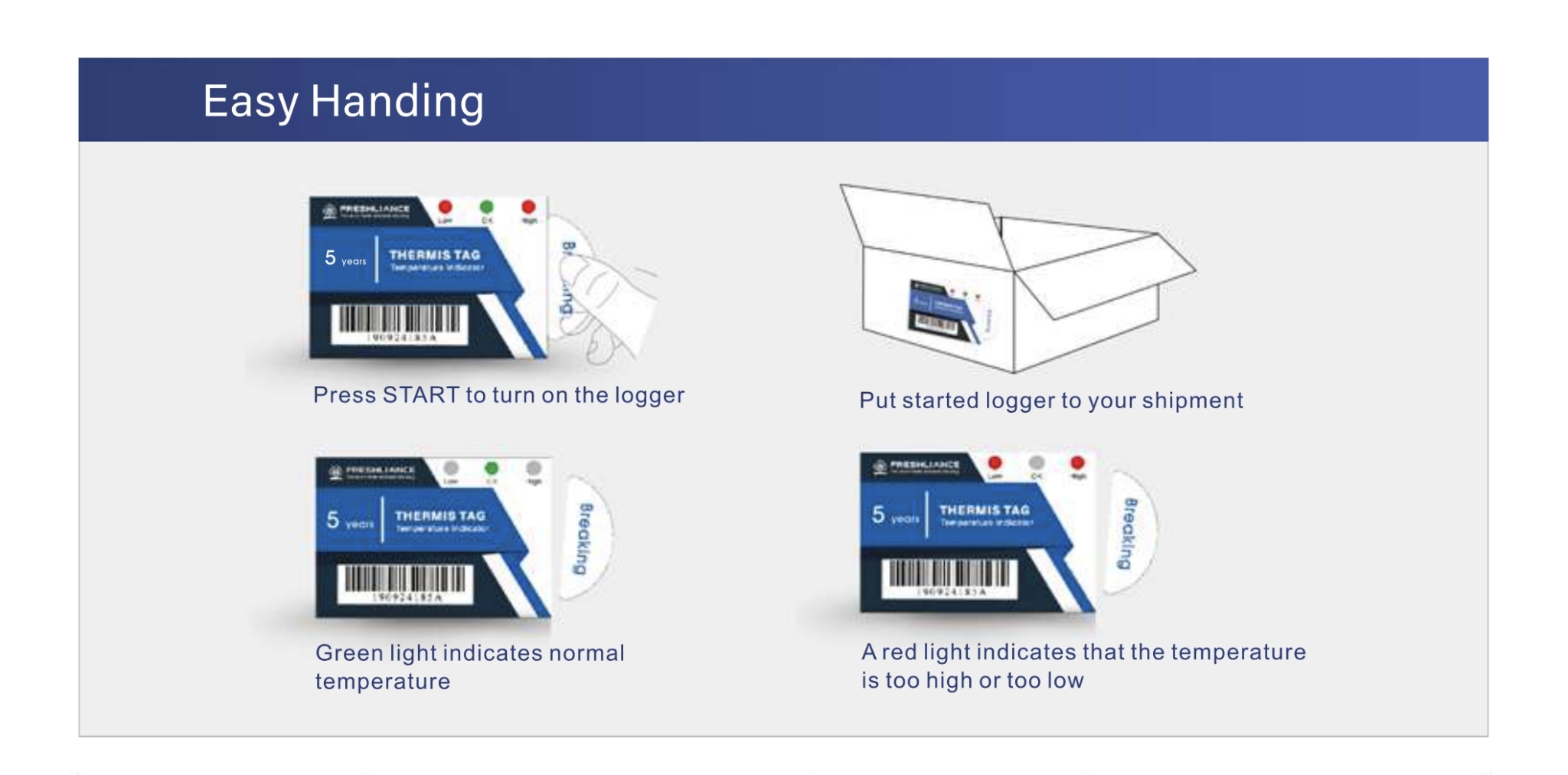 Thermis Tag 1 Temperature Indicator (Thermis Tag 1 เครื่องบอกอุณหภูมิ) - Image 3